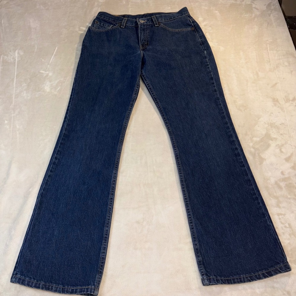 Vintage Y2K Levis 515 Boot Cut Jeans Womens 10 M Dark Wash Denim Made in USA